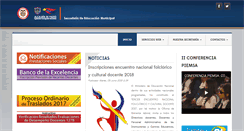 Desktop Screenshot of educacionpasto.gov.co