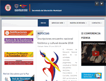 Tablet Screenshot of educacionpasto.gov.co